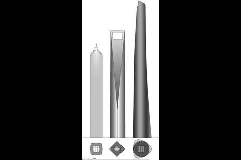 Shanghai Tower height comparison